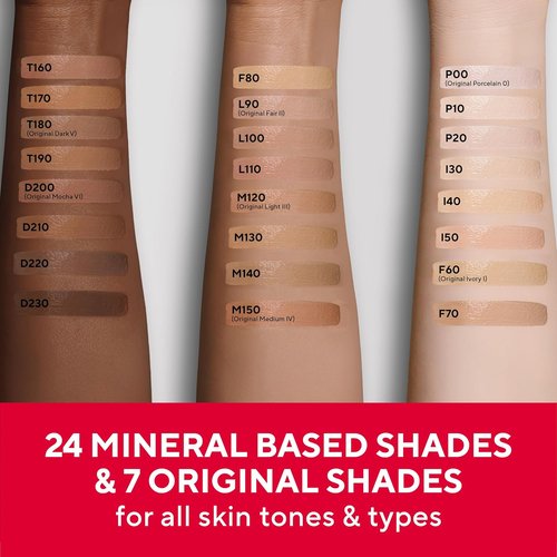 Mirabella Invincible HD Liquid Foundation - Moisturizing Full-Coverage Makeup for All Skin Types | Deep D200