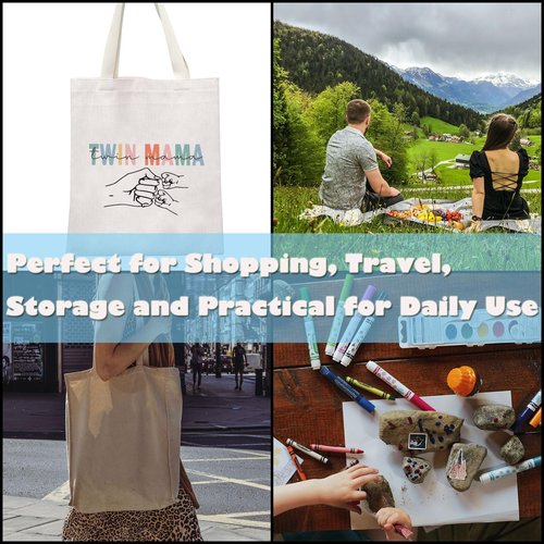 GJTIM Twin Mama Gift Mom Of Twins Gift Makeup Bag Mommy To Be Gift New Mom Travel Pouch Mothers Day Gift from Twins (Twin Mama Tote)