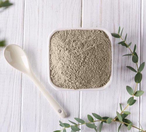 Plant Guru Calcium Bentonite Clay Powder 5 lbs. Bulk Wholesale 100% Natural Indian Healing Clay - Deep Pore Cleansing Facial And Body Mask - Detox Clay for Face, Hair, Acne, and Bath.