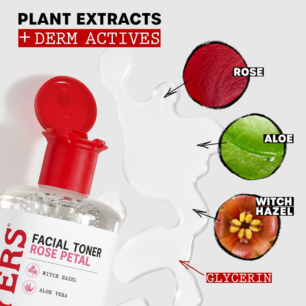 Thayers Alcohol-Free Rose Petal Witch Hazel Facial Toner - Soothing & Hydrating for Glowing Skin | 3oz