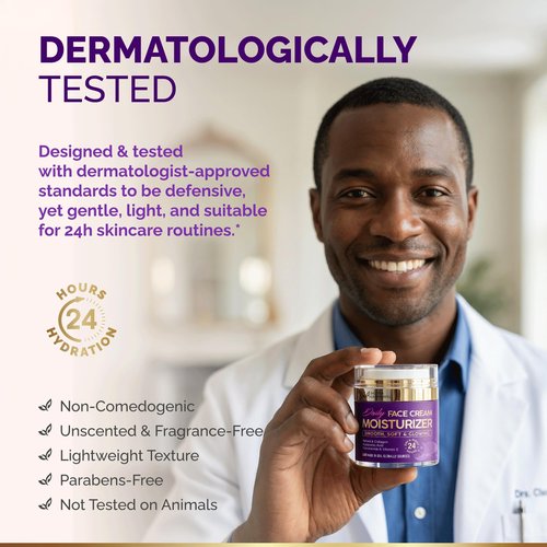Face Moisturizer - Day & Night Face Cream - Collagen | Retinol | Hyaluronic Acid | Ceramides - Smooth, Soft & Glowing Skin - DD Cream for Women & Men - Dermatologically Tested - Made in USA 1.7 FL OZ