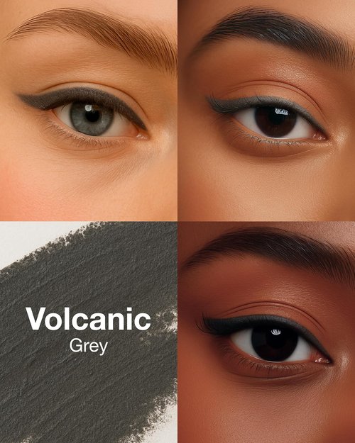 Mineral Fusion Eye Pencil - Grey Volcanic Eyeliner with Chamomile & Vitamin E - Smooth, Long-Lasting, Hypoallergenic
