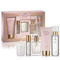 Damask Rose Romance Spa Kit - Luxurious Self-Care Gift Set for Women | Includes Candle, Perfume & Body Lotion