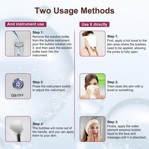 ELitzia Oxygen Bubble Machine Special 400ml/13.5Fl.oz Agilawood Beauty Bubble Solution for Deep Facial Cleaning Moisturizing and Oil Control Water Element Essence Bubble Liquid ETD063(Agilawood)