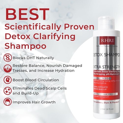 Regine Switzerland Detox Shampoo - Clarifying Formula to Detoxify & Regrow Hair - Nourishes Follicles, Soothes Scalp Irritation