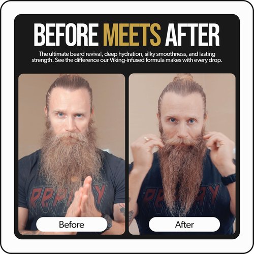 The Beard Struggle Tonic + Elixir Beard Oil Bundle - Gold Collection - Grooming Beard Oil - Softens, Moisturizers, and Strengthens Beard Growth - Pack of 2, Valhalla's Gates