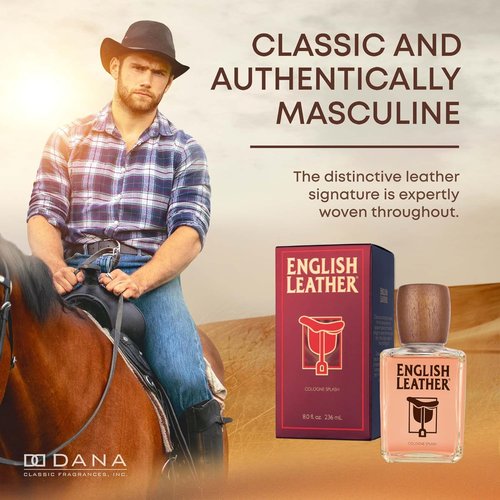 Dana English Leather Cologne for Men - Classic Fragrance in 8 Oz Bottle