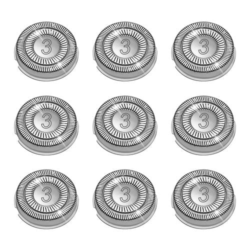 9 Pack SH30 Replacement Head Compatible with Philips Norelco Series 3000,2000,1000 and S738， Upgraded SH30 Compatibility Double blades for norelco 1000 replacement heads