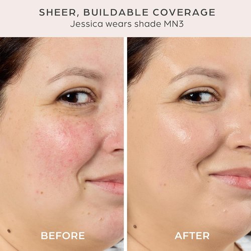 PÜR MINERALS Tinted Sunscreen for Face - 4-in-1 SPF 50 Mineral Protection & Moisturizer - Lightweight, Buildable Tint