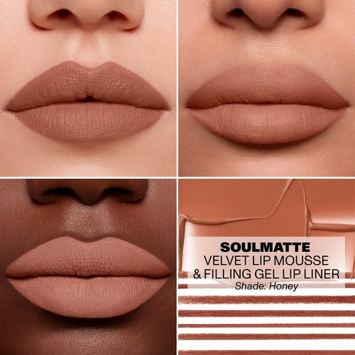 MORPHE Soulmatte Gel Lip Liner - Creamy Matte Formula for Precision Contour - Honey (0.007 oz)