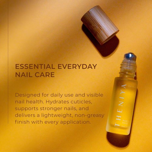 Regine Switzerland Cuticle Oil - Strengthening & Hydrating Vegan Formula with Jojoba & Vitamin E | 5mL Roll-On (Rose Fragrance)