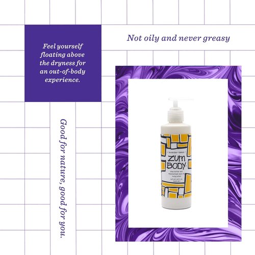 Indigo Wild Zum Body Lotion - Lavender Lemon Scent - Nourishing Hydration - 8 oz