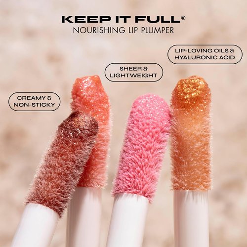 Milani Lip Gloss - Keep It Full Nourishing Lip Plumper with Hyaluronic Acid & Peptides | Moonlight (0.13 Fl. Oz.)