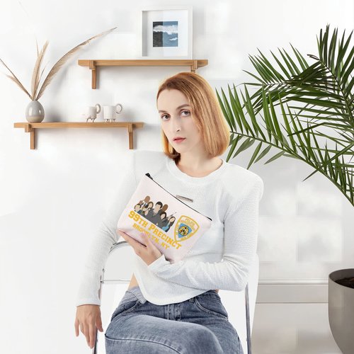 LEVLO TV Show Cosmetic Make Up Bag TV Fans Gift 99TH Precinct 99TH Makeup Zipper Pouch Bag (99TH Precinct)