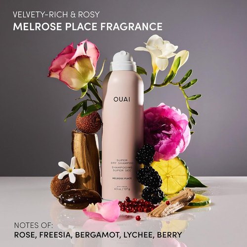 OUAI Super Travel Size Dry Shampoo - Volumizing Formula Absorbs Oil & Sweat - Melrose Place (2 oz)