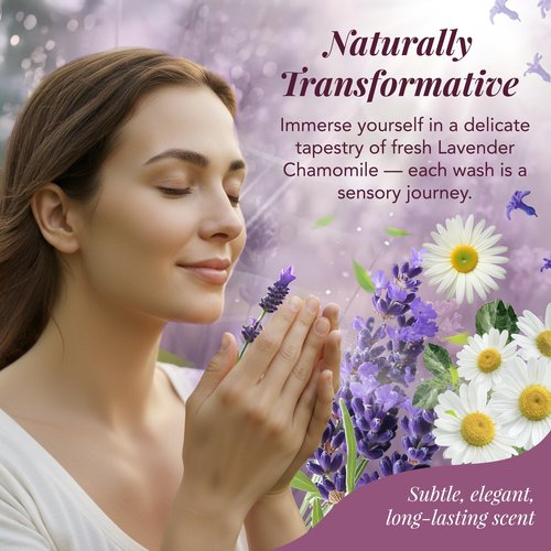 Saavy Naturals Hand Wash – Plant-Based Liquid Hand Soap with Aloe Vera, Shea Butter & Essential Oils – Sulfate-Free, Moisturizing, Food-Grade Ingredients – Lavender Chamomile – 12 fl oz, 2 pack