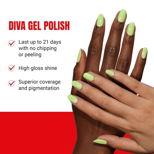 DND Diva Gel Polish Set - Soda Poppin Collection | UV/LED Gel & Air Dry Nail Lacquer Duo, 0.5 Fl Oz Each