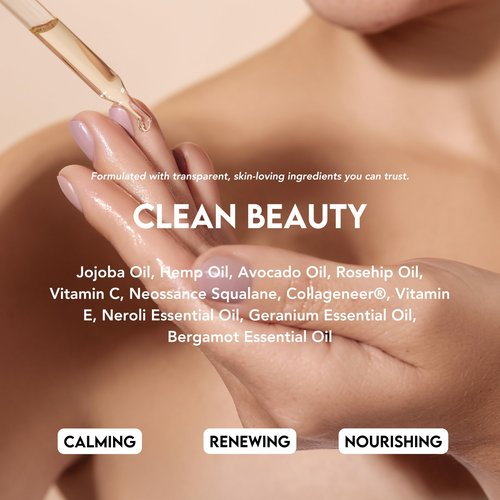 Muse by Elavié - Advanced Night Serum – 1% Squalane for Deep Hydration & Skin Repair, Overnight Recovery for Fine Lines & Dryness, Lightweight, Fast-Absorbing Formula - 1 oz