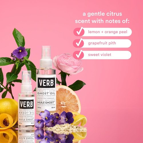 VERB Ghost Oil - Weightless Hair Oil for Fine to Medium Hair - Smooths Frizz & Adds Shine - Paraben-Free