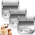 Andis Dog Grooming Replacement Blades - Compatible With Oster A5 & Wahl KM-10 | 3FC Blades (13mm)