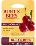 Burt's Bees Wild Cherry Lip Balm - Moisturizing Formula | 0.15 Ounce for Soft Lips