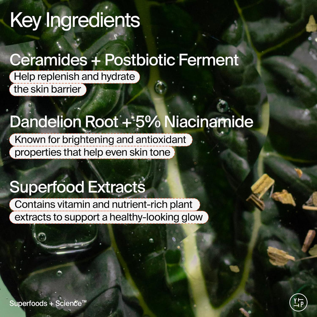 Youth To The People Superfood Skin Drip Face Serum - Strengthens Skin Barrier & Evens Tone | 1 fl oz, Vegan, 5% Niacinamide