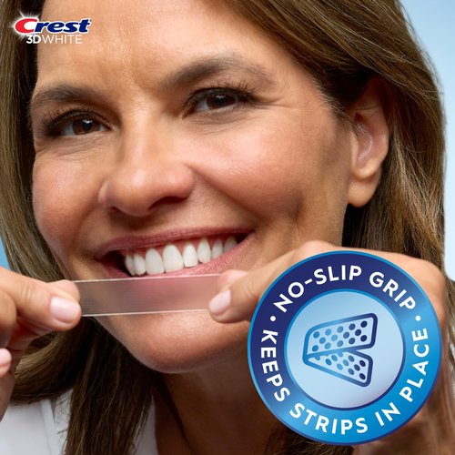 Crest 3D Whitestrips, Classic Vivid, Teeth Whitening Strip Kit, 20 Strips (10 Count Pack)