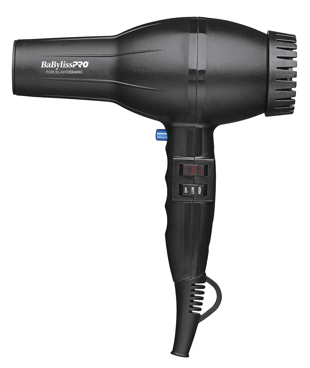 BaBylissPRO Porcelain Ceramic 2800 Hair Dryer - Fast Drying, Sleek Design, Lightweight