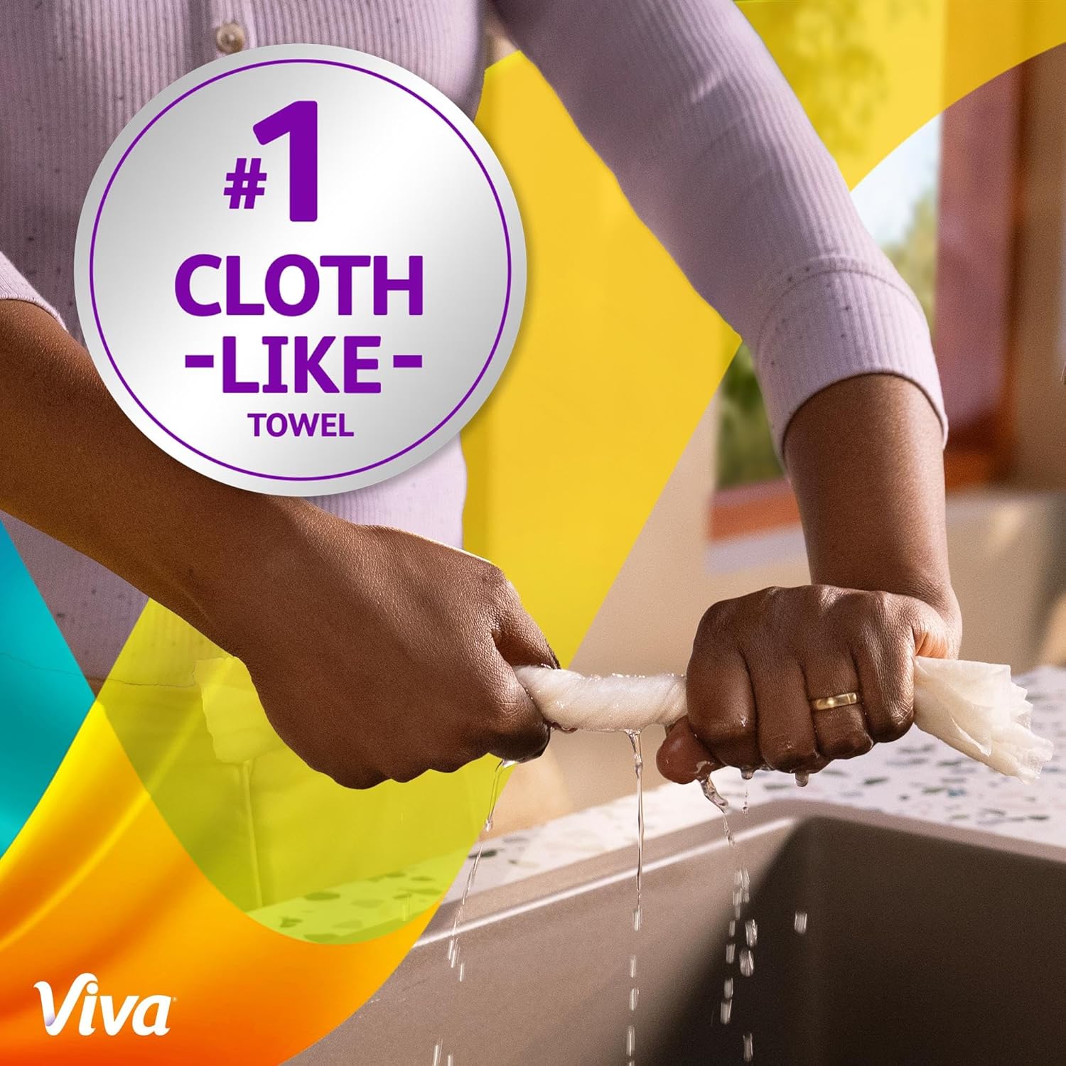 Viva Signature Cloth Paper Towels - Choose-A-Sheet Size, 3 Double Rolls, 86 Sheets Each