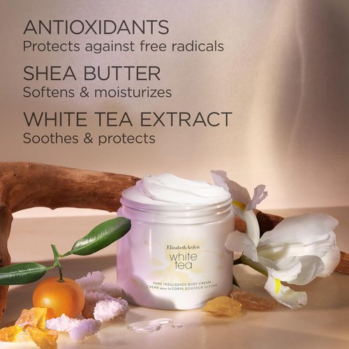 Elizabeth Arden White Tea Body Cream - Moisturizing Day & Night Lotion for Dry Skin, 13.54 oz