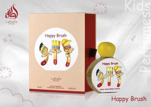 Lattafa Pride Kids Eau de Parfum Spray - Happy Brush Scent, 2.53 Ounce | 75 ml