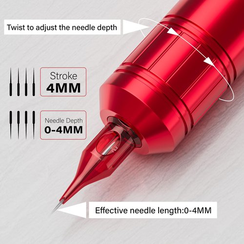 Tattoo Kit for Beginners Complete Set, Neebol Wireless Tattoo Gun Kit with LED Display, 20Pcs Tattoo Cartridge Needles, 8Pcs Premium Inks, F7