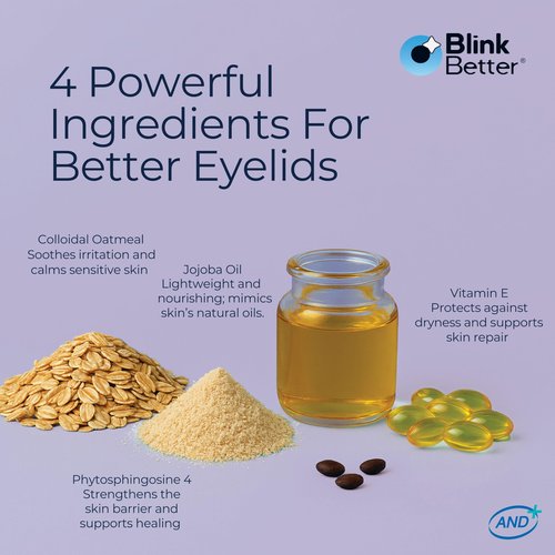 BlinkBetter BetterLids Eyelid Ointment for Dry, Itchy & Sensitive Eyelids – Deep-Moisturising Oat Complex with Shea Butter & Panthenol to Hydrate, Nourish & Soothe Delicate Eyelid Skin – 0.34 oz