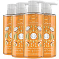 Safeguard Liquid Hand Soap, Micellar Deep Cleansing, Washes Away 99% Bacteria, Made with Natural Moisturizers, Enriched with Skin Conditioners, PH Balanced, Coconut Scent 10.1 oz (Pack of 4)