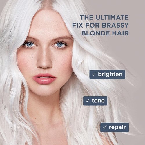 Jerome Russell Bblonde Ice White Post Blonding Toner - Vegan Semi-Permanent Hair Dye Kit for Blonde Hair