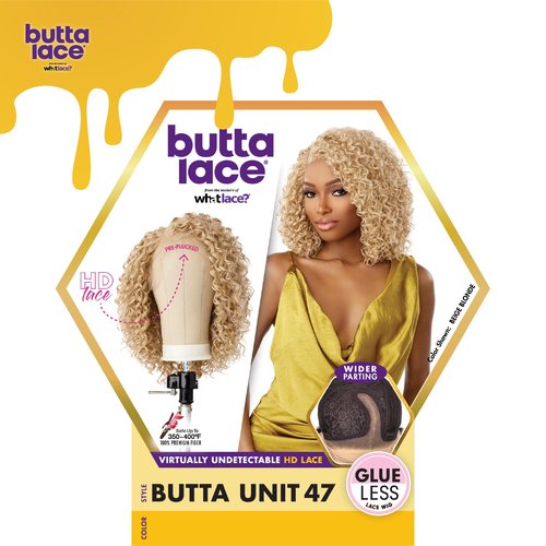 Sensationnel Butta Lace Wigs - Unit 47 Extra Wide 5 Inch Deep Parting Synthetic Preplucked Hairline Glueless Lacefront (BALAYAGECHOCOLATE)