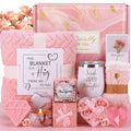 Skiennix Spa Gift Set - Relaxing Self-Care Package with Blanket | Perfect Mother's Day Gift for Women