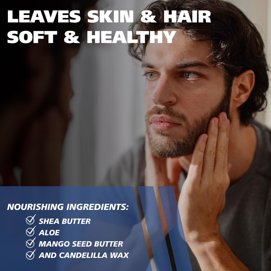 Wahl Beard Balm for Men - Shapes and Styles Facial Hair – Leave in Conditioner for a Light Hold for All-Day Control – With Shea Butter, Aloe, Mango Seed Butter & Candelilla Wax - Model 3028690