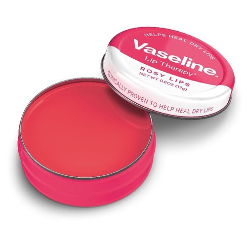 Vaseline Lip Therapy Balm - Rosy Lips Moisturizing Formula | 0.6 oz Tin