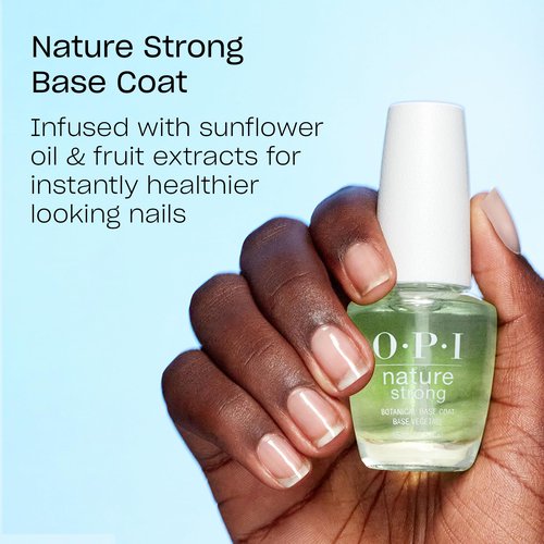 OPI Nature Strong Leaf by Example | Opaque Dark Green Crème Natural Origin Nail Polish | Plant Based, Vegan, Cruelty Free