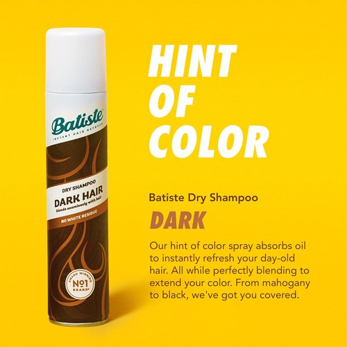 Batiste Dry Shampoo - Dark Formula for Instant Oil Absorption | 162g/5.71 oz.