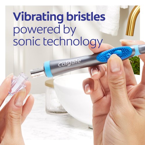 Colgate 360 Vibrate Deep Clean Battery Operated Toothbrush Pack, Soft with 1 AAA Battery Included, 2 Count