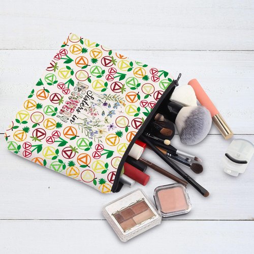 G2TUP Sobriety Gifts for Women Makeup Bag Inspirational Sober Recovery AA NA Gift Sisters in Recovery 12 Step Gift (Sisters in New)
