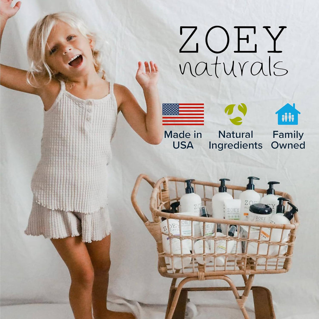 Zoey Naturals SPF 50+ Sunscreen for Babies - Water-Resistant, Reef-Safe, Non-Nano Zinc Oxide, Made in USA