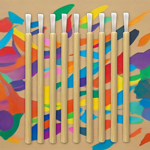 PYO Cookie Paint Brush Disposable Lip Brushes Mini Paint Brush Cookies Disposable Nail Polish Brush Paint Your Own Cookie Food Safe Paint Brushes Mini Paint Brushes Cookies (50, Wooden)