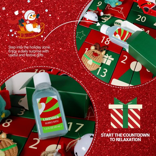 Advent Calendar 2025 by Green Canyon Spa Christmas Advent Calendars Christmas Gifts for Women Advent Beauty Calendar 2025 Spa Gifts for Women 24 Days Countdown Calendar