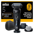 Braun Electric Razor for Men - Series 5 Beard Shaver with Body Groomer & Travel Case | Model S5 5155cs