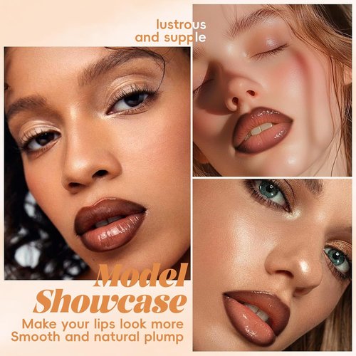 Noerrors Juicy Nude Lip Kit - Matte Lipstick, Nourishing Gloss & Brown Liner | Moisturizing Trio Set