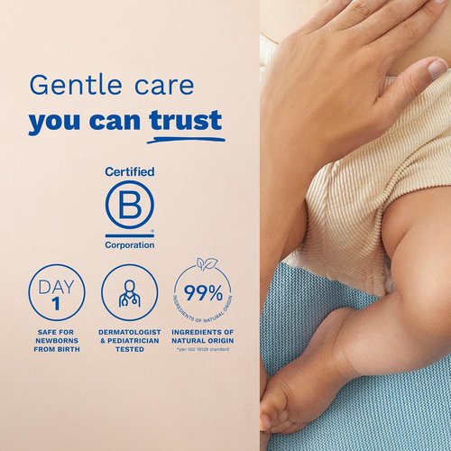 Mustela Liniment - Fragrance-Free No-Rinse Baby Cleanser with Extra Virgin Olive Oil - 13.52 fl. Oz