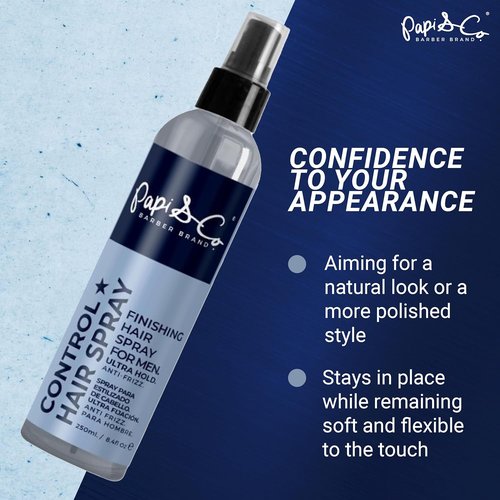 Papi & Co. Control Hair Spray - Extreme Hold & Volumizing Formula - Lightweight, Non-Sticky Finish - 8.45 oz